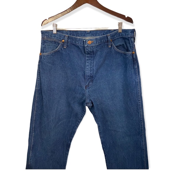 Vintage Wrangler Dark Wash Straight Leg Jeans - Picture 11 of 14
